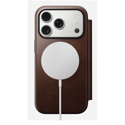 3. Nomad Modern Leather Folio Cell Phone Case 16 cm (6.3") Brown