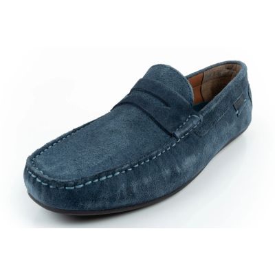 3. Wrangler men's shoes Maifield Suede moccasins, navy blue