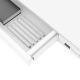 26. Activejet ET119W-C electric height-adjustable desk in white. Tabletop dimensions: 140 x 70 cm.