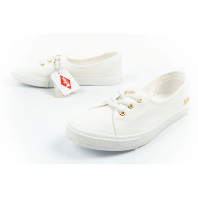 8. Lee Cooper shoes women's sneakers sporty white slip-on ballet flats