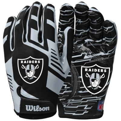 3. Wilson NFL Stretch Fit Receivers Gloves WTF9326LV Black One size