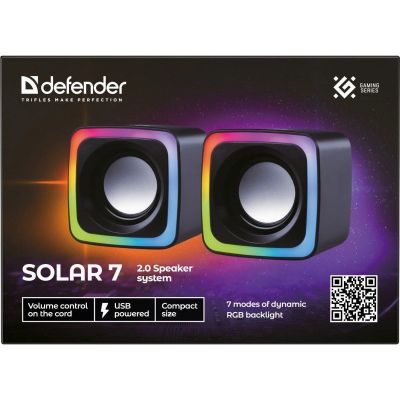 12. DEFENDER COMPUTER SPEAKERS SOLAR 7 2.0 6W USB 65117