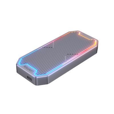 16. UNITEK USB-C M.2 SSD NVME/SATA Enclosure, 10GBPS, RGB