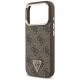 6. Guess 4G Triangle Logo MagSafe Case for iPhone 17 Pro - Brown and Gold