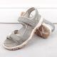 7. Comfortable Rieker W RKR674 gray sandals