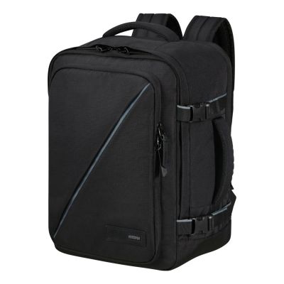 2. American Tourister Casual Backpack Ms backpack Hiking Backpack Black Recycled polyethylene terephthalate (rPET)