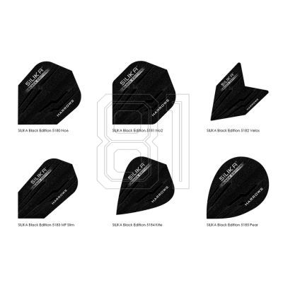 8. Harrows SILIKA Black Edition Feathers