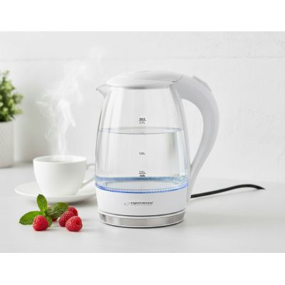 8. Esperanza Salto Angel EKK011W electric kettle (2200W 1.7l; white)