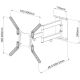3. TECHLY TV WALL MOUNT LED/LCD 23-55 INCHES 45KG