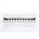 3. Modular desktop patch panel 12x keystone, shielded, gray, cable guide, labeling fields