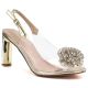 2. Transparent Gold Heeled Sandals D&A MR62-9077