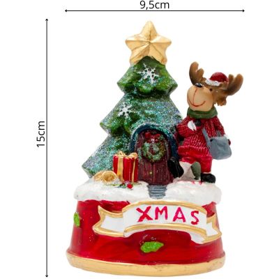 23. CHRISTMAS DECORATION WITH A PLAYING REINDEER