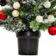 5. DECORATIVE CHRISTMAS TREE KAPRUN IN A 20LED POT WITH BALLS, height: 90CM