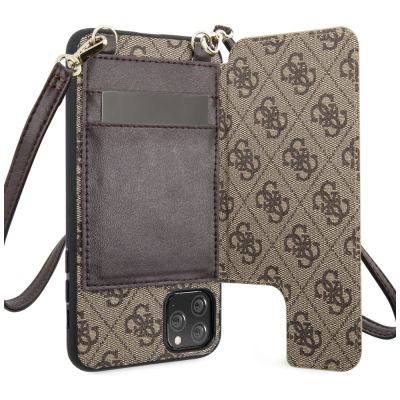 3. Guess 4G Crossbody Case for iPhone 11 Pro Max - Brown