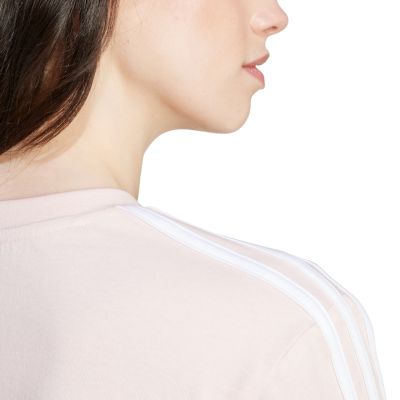 10. adidas Essentials 3-Stripes Single Jersey Crop Top W IY4227