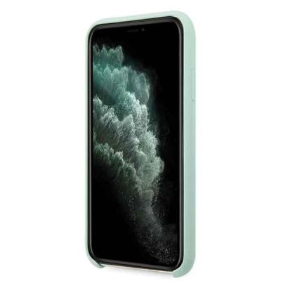 6. Guess GUHCN58LSLMGG iPhone 11 Pro green/green hard case Silicone Vintage Gold Logo