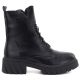 2. Women’s Black Block-Heel and Platform Ankle Boots Jezzi MR2502-9