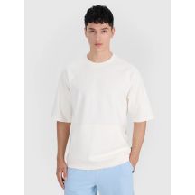Men's short-sleeved sweatshirt without hood 4F 4FRSS25TSWSM2114-11S