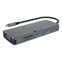 ICY BOX IB-DK4040a-CPD Wired USB 3.2 Gen 1 (3.1 Gen 1) Type-C Aluminum, Silver