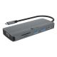 ICY BOX IB-DK4040a-CPD Wired USB 3.2 Gen 1 (3.1 Gen 1) Type-C Aluminum, Silver