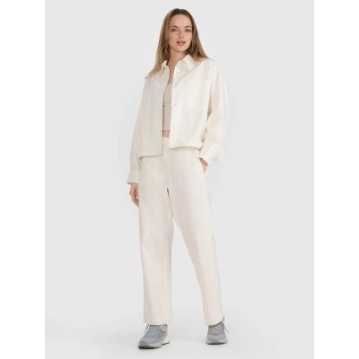 2. Women's casual trousers 4F 4FRSS25TTROF1448-11S