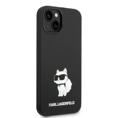 4. Karl Lagerfeld KLHMP14MSNCHBCK iPhone 14 Plus 6.7" hardcase black/black Silicone Choupette MagSafe
