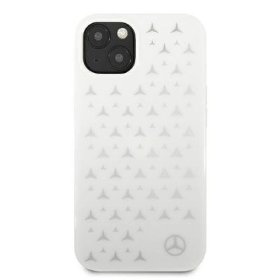 3. Mercedes Silver Stars Pattern Case for iPhone 13 - White