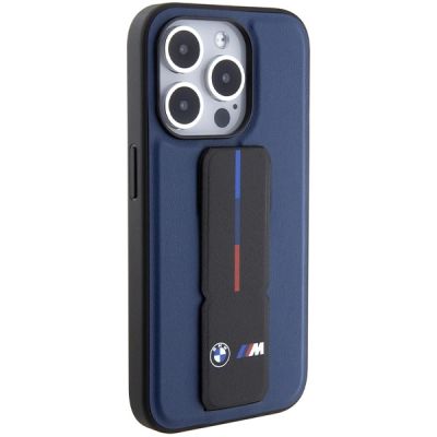 5. BMW M Grip Stand Bicolor case for iPhone 15 Pro - navy blue