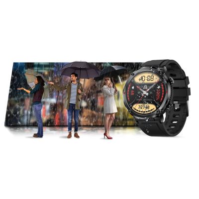 22. Gravity GT21-3 Smartwatch + Black Silicone Strap