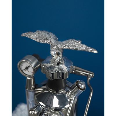 20. La Pavoni Milano Manual Lever Espresso Machine, Silver