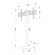 3. TECHLY LED/LCD TV FLOOR STAND 32-55 INCHES 40KG