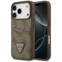 Guess 4G nauble Card Triange Case for iPhone 18 Pro / 17 Pro – brown