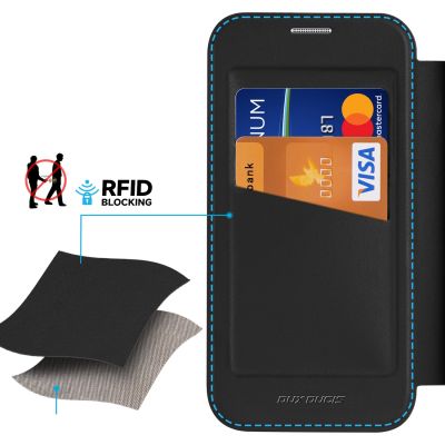 13. Dux Ducis Skin X Pro Case for iPhone 16 Pro Max with MagSafe and Flip - Black