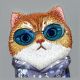 9. Nimmy Glasses Cool Cat iPhone 16 Case - Gray