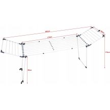 PROMIS EXTENDABLE LAUNDRY DRYER + 2 WINGS D