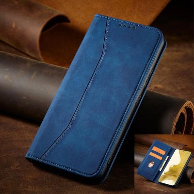 10. Magnet Fancy Case for Samsung Galaxy S23 Ultra Cover with Flip Wallet Stand Blue