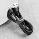 4. Baseus Cafule USB-A / USB-C QC 3.0 3A Cable 0.5 m - Black and Gray