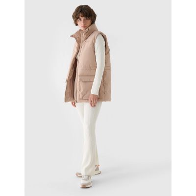 8. Women's down vest with synthetic filling 4F 4FWAW24TVJAF135-83S