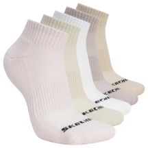Skechers 5pk Unisex 1/2 Terry Qtr Crew S602095-680 Pink 39-42
