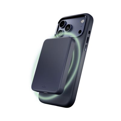 3. Puro Icon Mag Pro Liquid Silicone Case for iPhone 17 Pro, MagSafe Compatible, with Camera Protection and Aluminum Buttons - Dark Blue