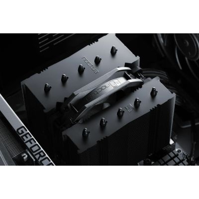 5. Noctua NH-D12L Processor Air Cooler 12cm Aluminum, Black 1 pc.