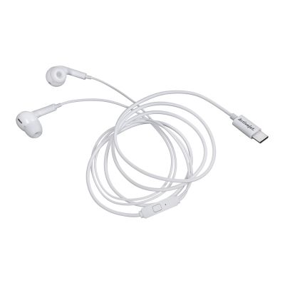 Activejet Type C wired headphones, white