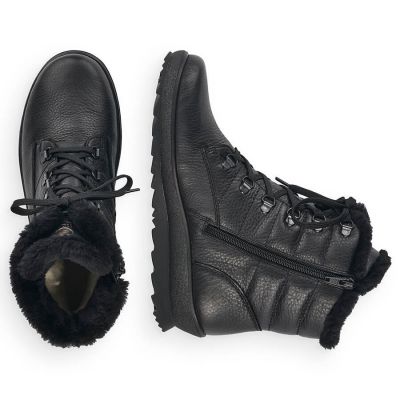 25. Remonte W RKR629B insulated leather ankle boots, black