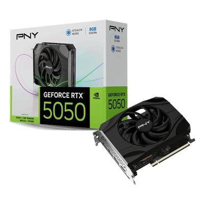 10. graphics card PNY RTX 5050 Single Fan 8 GB
