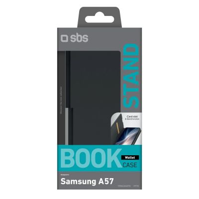 2. SBS Wallet Smooth Case for Samsung Galaxy A57 with Flip - Black