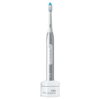 Oral-B Pulsonic Slim Luxe 4000 Ultrasonic Toothbrush - Daily Care - Sensitive - for white teeth - 62,000 movements per minute - Platinum - 2 min