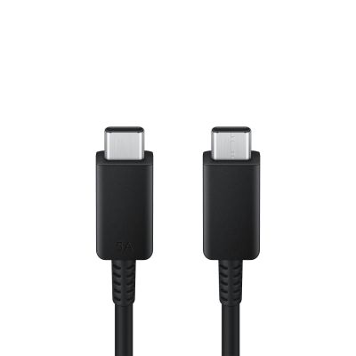 3. Samsung cable USB-C - USB-C 5A 480Mbps 1.8m black (EP-DX510JBEGEU)