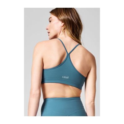 8. CASALL Strappy Sports Bra Blue