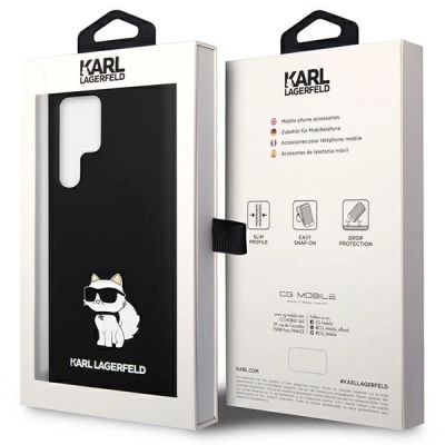 8. Karl Lagerfeld Silicone Choupette case for Samsung Galaxy S24 Ultra - black