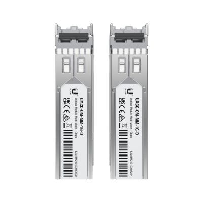 16. Ubiquiti 1 Gbps Multi-Mode Optical Module 2-pack SFP Insert